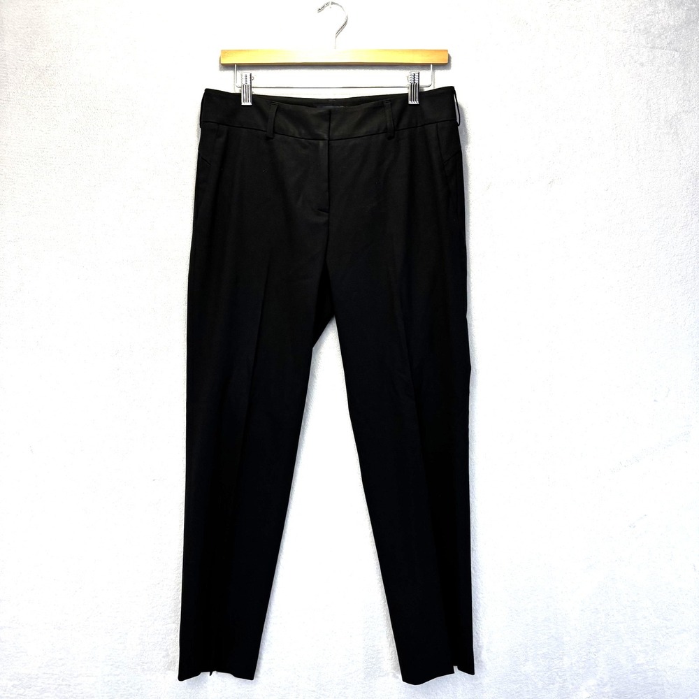 Piazza Sempione Dress Pants Womens Size 10 Black Made In Italy Quiet Luxury